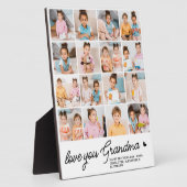 Love You Oma Custom Eenvoudig Modern 16 Foto Fotoplaat (Zijkant)