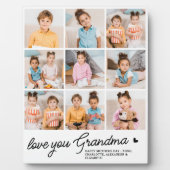 Love You Oma Custom Modern Simple 9 Foto Fotoplaat (Voorkant)