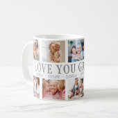 LOVE YOU OMA Custom Name 10 Fotocollage Mok (Voorkant links)