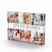 LOVE YOU OMA Custom Name Photo Block Fotoblokken (Rechts)