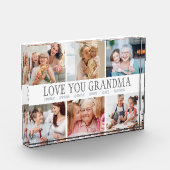 LOVE YOU OMA Custom Name Photo Block Fotoblokken (Links)