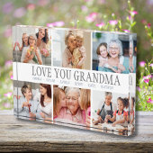 LOVE YOU OMA Custom Name Photo Block Fotoblokken