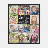 Love You Oma Fotocollage 11 Afbeeldingen Custom Fleece Deken (Voorkant)