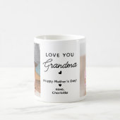 Love You oma gepersonaliseerd 2 foto grootouder Koffiemok (Center)