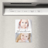 Love You Oma Handgeschreven Script 2 Foto's Magneet (Insitu (Vaatwasser))