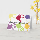 Love You Oma Happy Birthday Kaart (Gele Bloem)