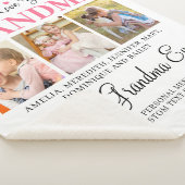 Love You OMA Kleinkinderen Fotocollage Wit Sherpa Deken (3/4)