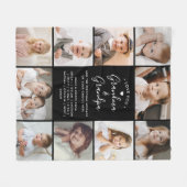 Love You Oma & Opa 10-foto Collage Modern Fleece Deken (Voorkant (Horizontaal))