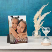 LOVE YOU OMA Photo Script Heart Overlay Fotoplaat (Zijkant)