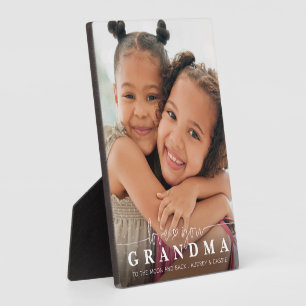 LOVE YOU OMA Photo Script Heart Overlay Fotoplaat