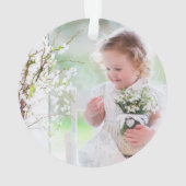 Love You Oma Winter Bos Foto Ornament (achterkant)