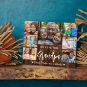 Love You Opa 7 Foto Rustiek Houten Draagwijdte Fotoplaat (Zijkant)