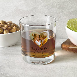 Love You Opa hart Foto Whisky Glas