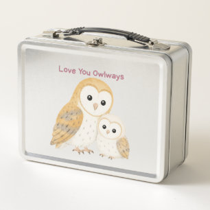 Love You Owlways Schuuruil Metalen Lunchbox
