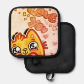 Love you pannenlap (Voorkant / Achterkant)