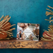 Love You Papa Fotocollage Papa Keepsake Custom Fotoplaat (Zijkant)