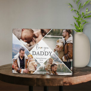 Love You Papa Fotocollage Papa Keepsake Custom Fotoplaat