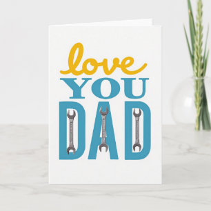 Love You Papa Sleutel Kunstkaart Kaart