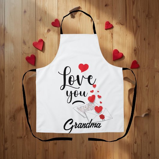 Love You Personalized Apron Schort