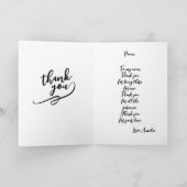 Love You Personalized Folded Card Kaart (Binnen)