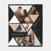 Love You Photo Collage Fleece Deken (Voorkant)