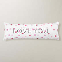 LOVE YOU Pink Polka Dots Sweet Valentijn Decor Fun