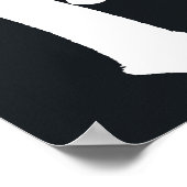 LOVE YOU Pompoen Custom Foto - zwart Poster (Hoek)