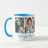 Love You Pop Grandkids Names 5 Photo Collage Blue Mok (Links)