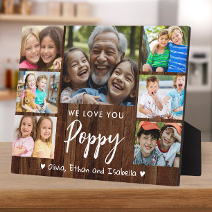 Love You Poppy 7 Foto Rustieke Houten Draagwijdte Fotoplaat