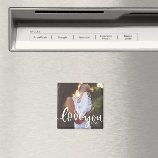 Love You Script Photo Magneet (Insitu (Vaatwasser))