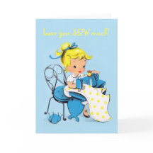 Love You SEW Much - Valentijn Card - naaimeisje