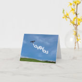 Love You Skywriting Note Kaart (Gele Bloem)