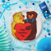 LOVE YOU TEDDY BEAR  PAPIEREN BORDJE (Feest)