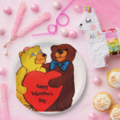 LOVE YOU TEDDY BEAR  PAPIEREN BORDJE (Feest)