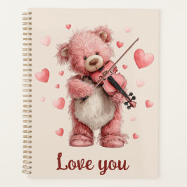 Love You Teddy met Viool Planner