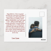 Love You Teddy with Violin Briefkaart (Achterkant)