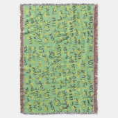 Love You Text Pattern Creative Typography Deken (Voorkant Verticaal)