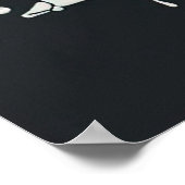 Love You to Death Gothic Skeleton Art beroemd gema Poster (Hoek)