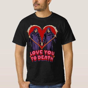Love You To Death Jongens & Meisjes Nieuw Hallowee T-shirt
