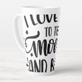 Love You to the Moon and Back" Ceramic Mug – Roman Latte Mok (Linkerhoek)