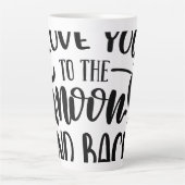 Love You to the Moon and Back" Ceramic Mug – Roman Latte Mok (Voorkant)