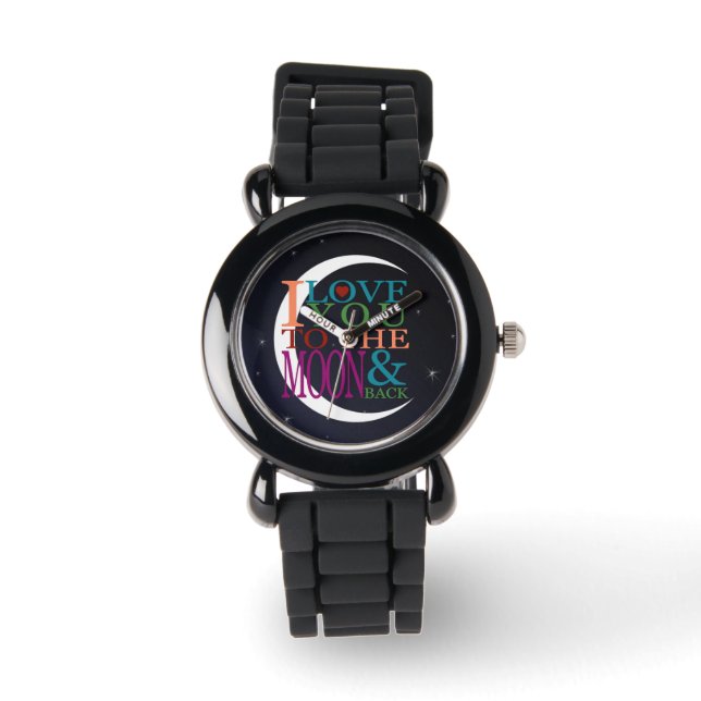 Love You to the Moon & Back Kind Horloge (Voorkant)