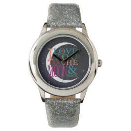 Love You to the Moon & Back Kind Horloge