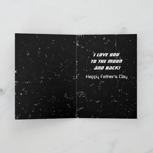 Love You to the Moon beroemd gemaakt door Back Fat Kaart (Binnen)