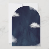 Love You To The Moon en Back Gold Baby shower Kaart (Achterkant)