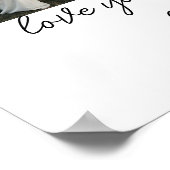 Love You to the Moon en Back Jubileum Foto Poster (Hoek)