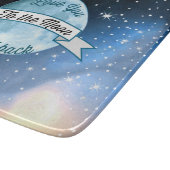 Love You to the Moon en Back Stars Pattern Snijplank (Hoek)