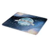 Love You to the Moon en Back Stars Pattern Snijplank (Hoek)