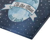 Love You to the Moon en Back Stars Pattern Snijplank (Hoek)