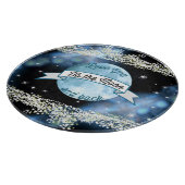 Love You to the Moon en Back Stars Pattern Snijplank (Hoek)